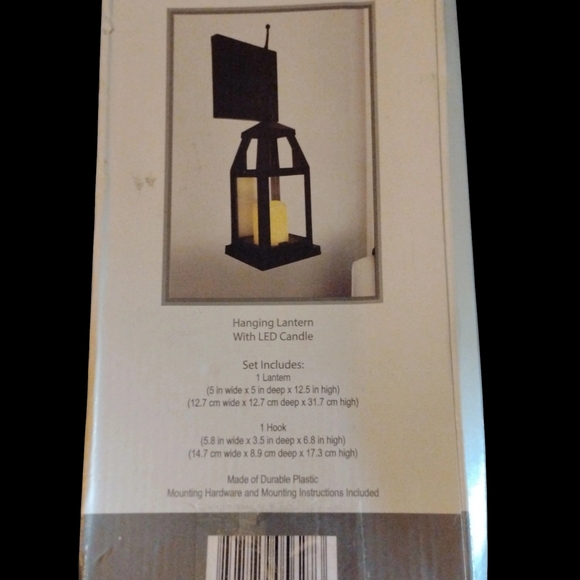Elegant Black Lantern with LED Candle - Picture 5 of 5
